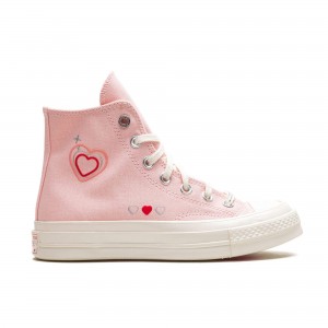 Кеды Chuck 70 Hi Y2K Heart розовые высокие