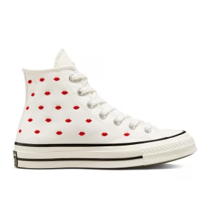 КЕДЫ CONVERSE БЕЛЫЕ С ПРИНТОМ ВЫСОКИЕ