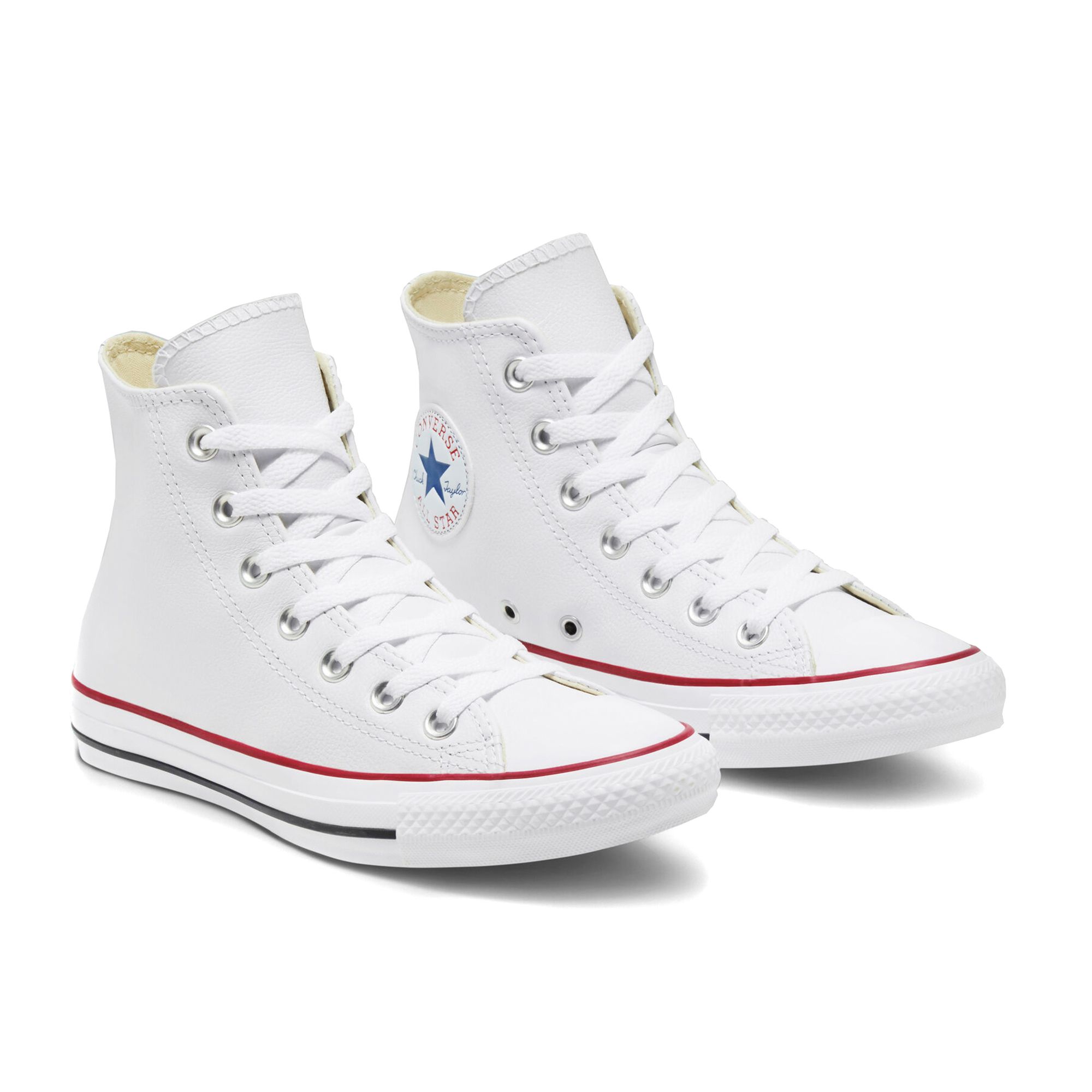 Купить Кеды Converse кожаные высокие белые дешево в СПб | KEDS SHOP